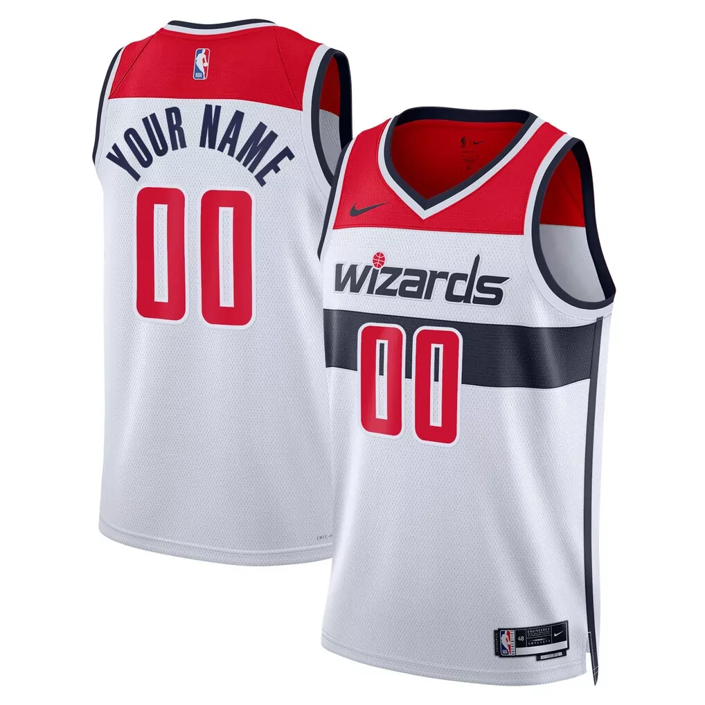 washington wizards nike 2020 21 swingman custom jersey icon edition red