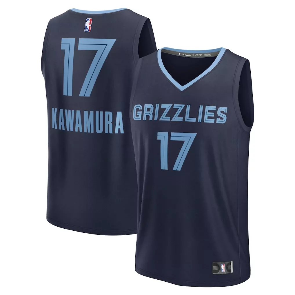 memphis grizzlies nike swingman custom jersey navy icon edition