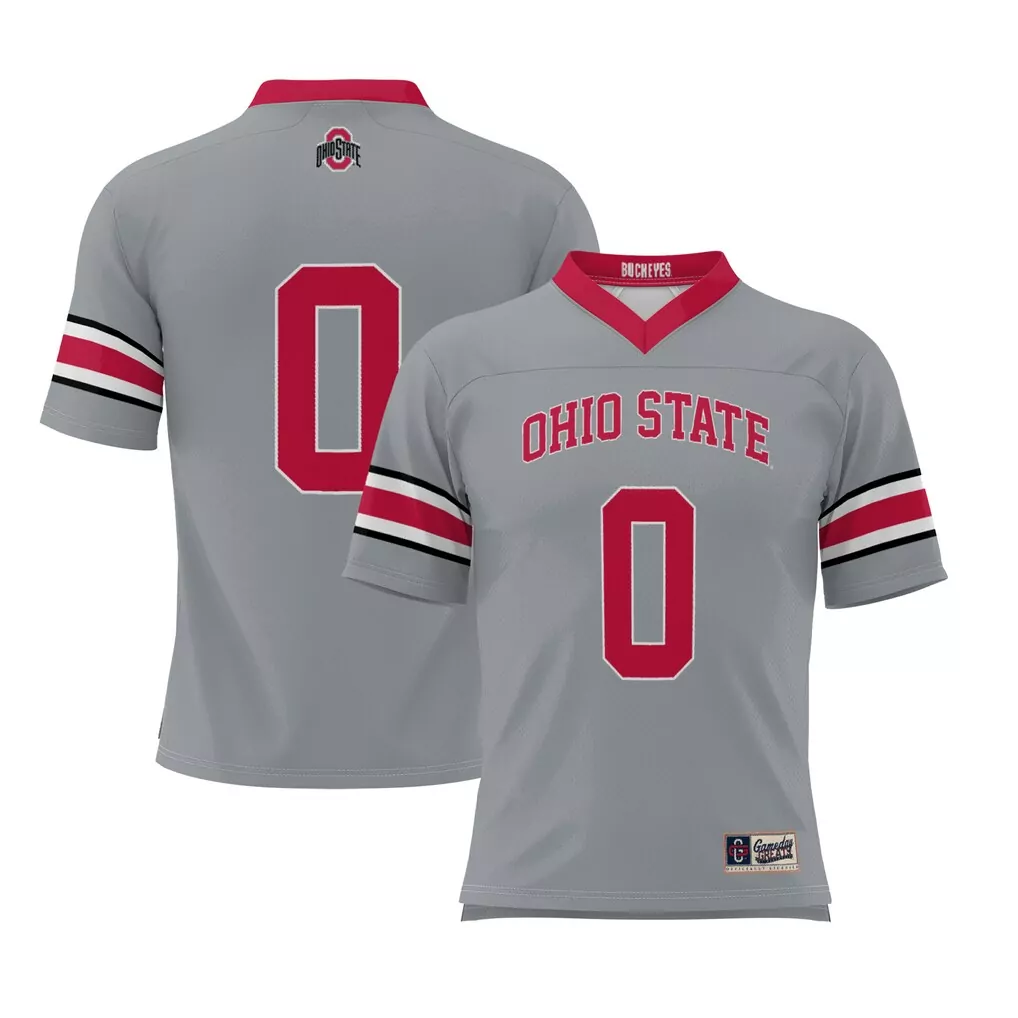 0 ohio state buckeyes gameday greats ice hockey jersey scarlet