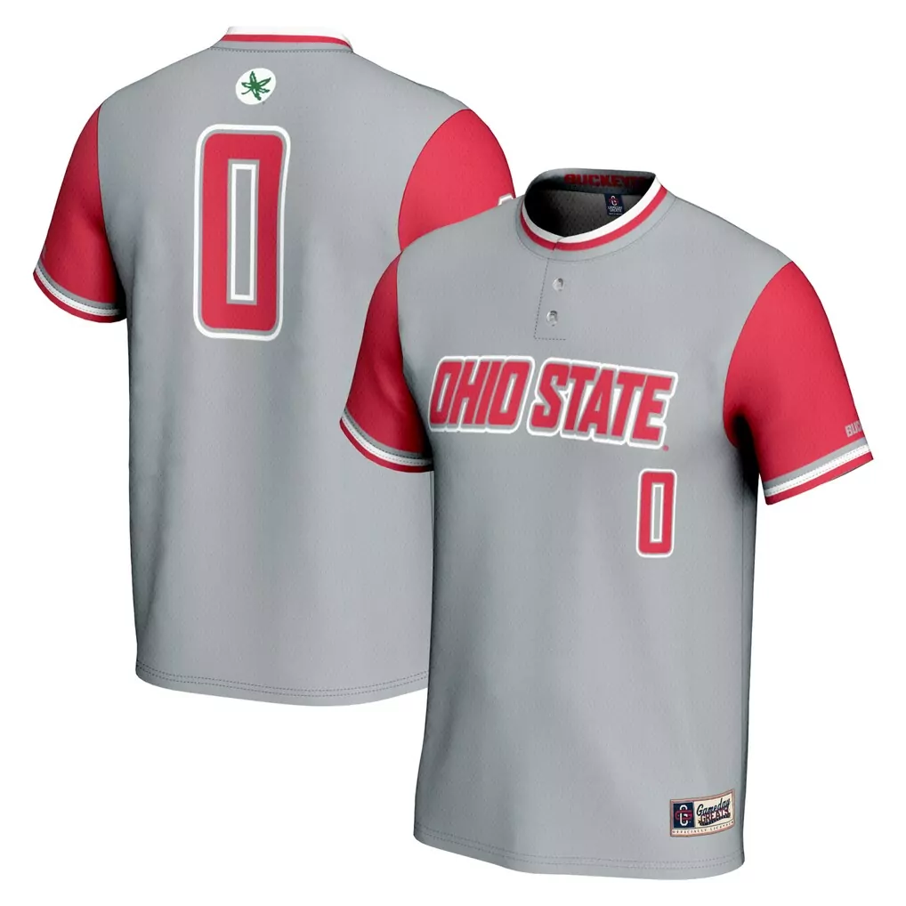 0 ohio state buckeyes gameday greats ice hockey jersey scarlet