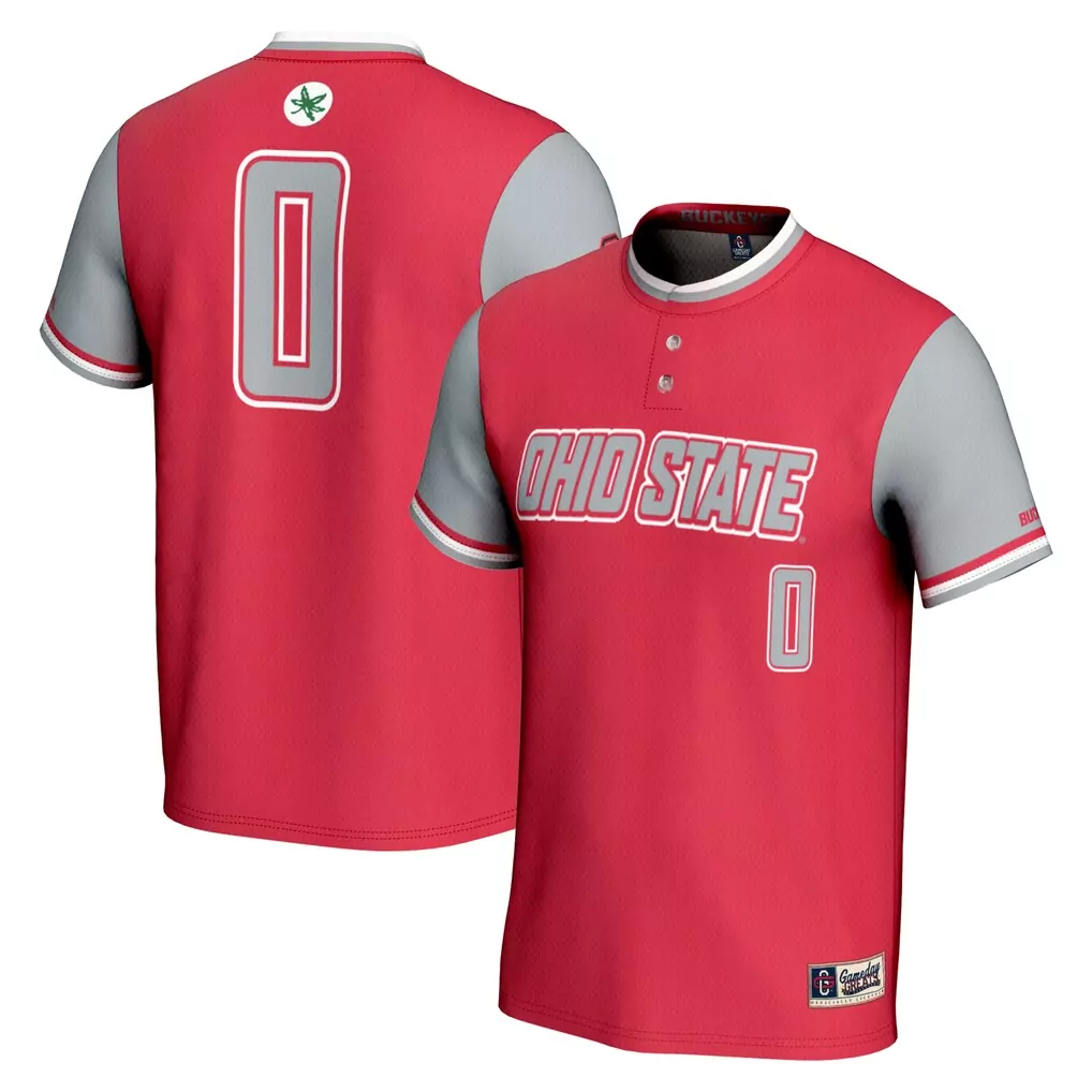 0 ohio state buckeyes gameday greats ice hockey jersey scarlet