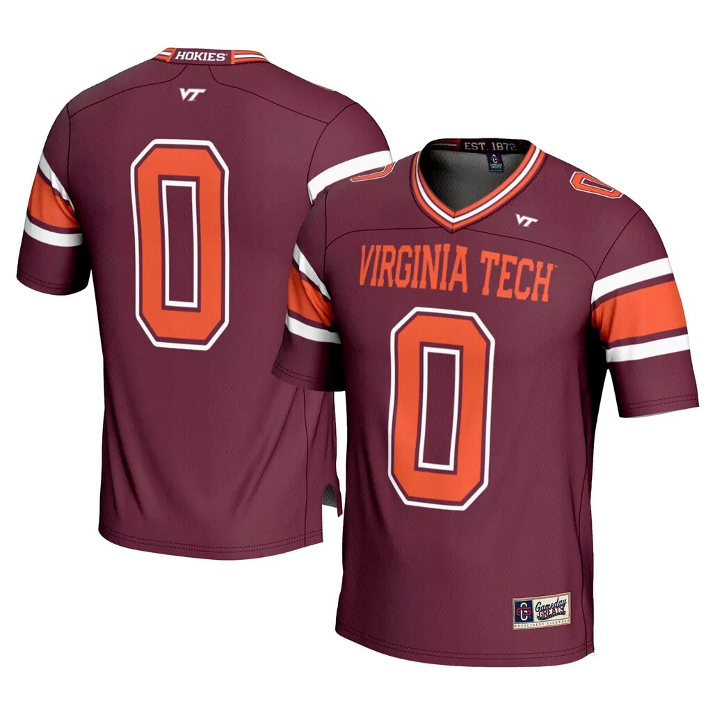 0 virginia tech hokies gameday greats youth football jersey black