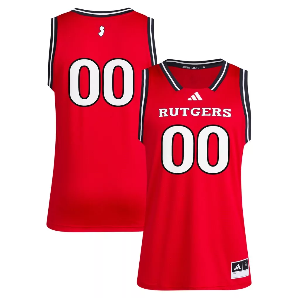 00 rutgers scarlet knights adidas replica swingman jersey scarlet