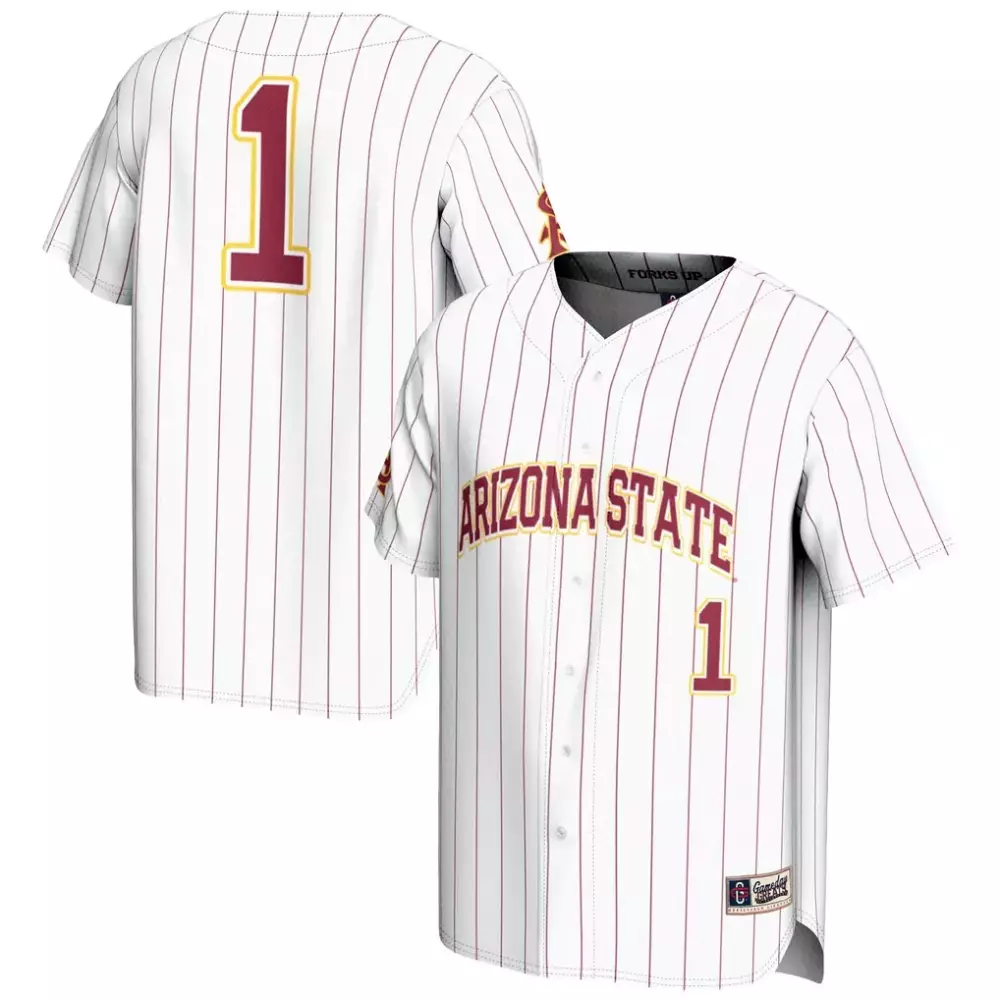 1 arizona state sun devils gameday greats lightweight baseball jersey white