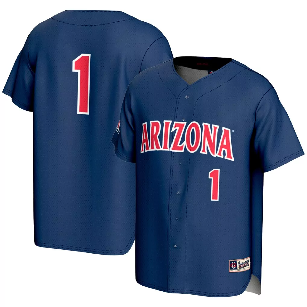 1 arizona wildcats gameday greats youth lightweight baseball fashion jersey gray