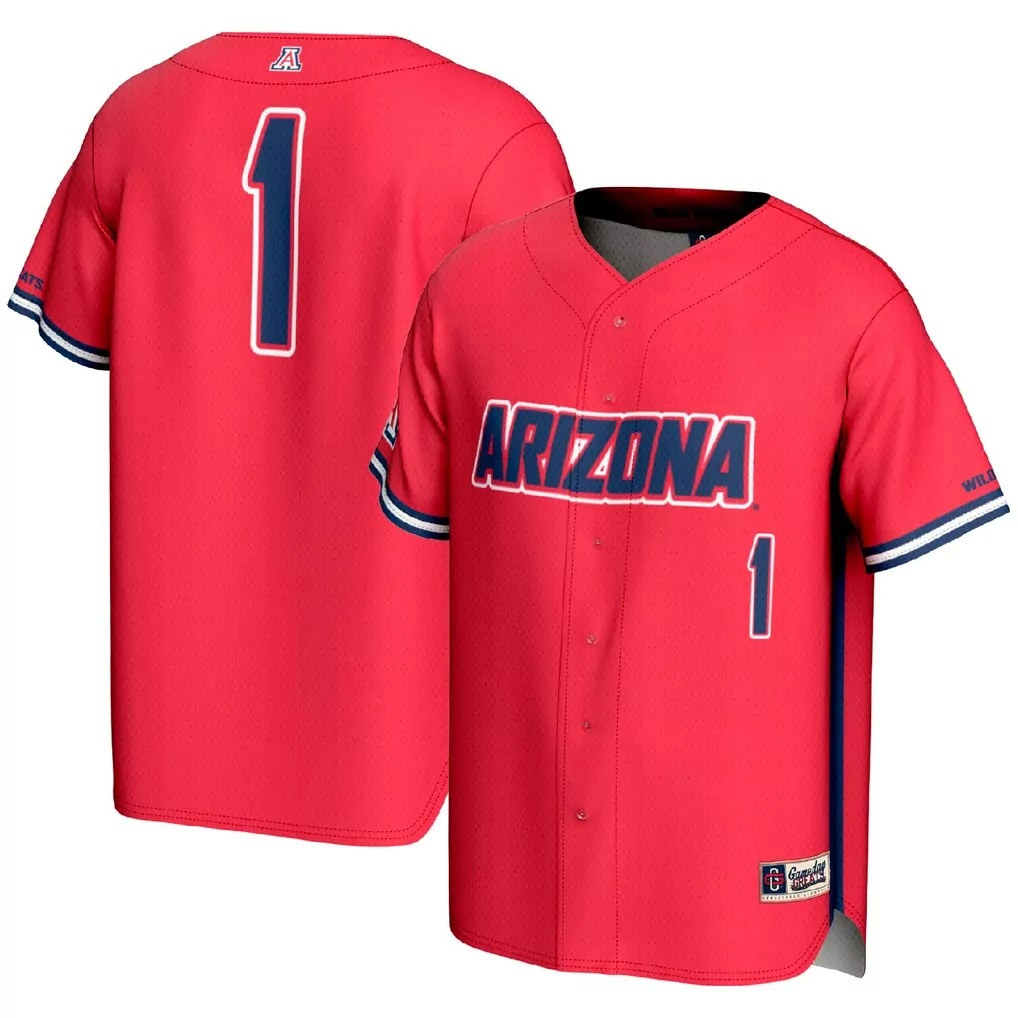 1 arizona wildcats gameday greats youth lightweight baseball fashion jersey gray