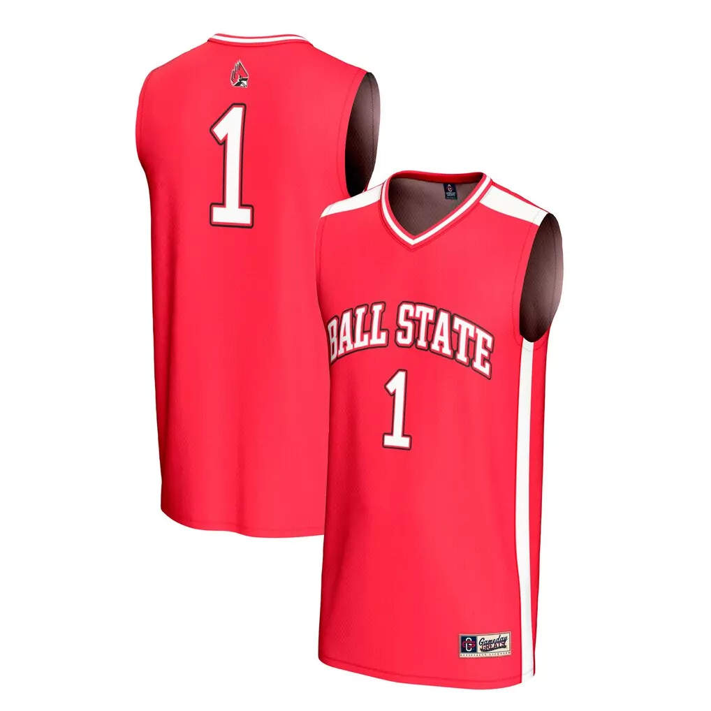 1 ball state cardinals gameday greats youth lightweight collegiate baseball fashion jersey white