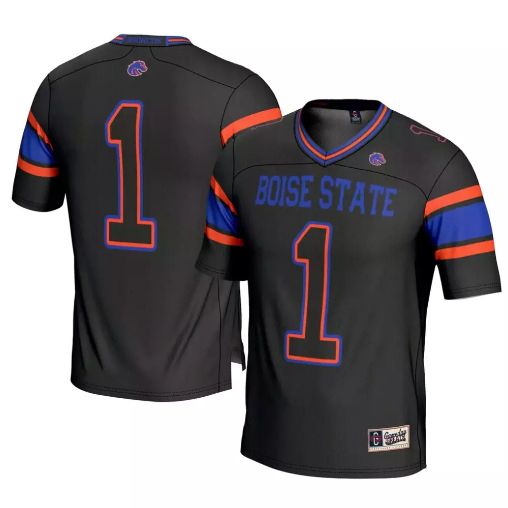 1 Boise State Broncos Gameday Greats Football Jersey | Black | Limited Edition | For Men, Women & Youth