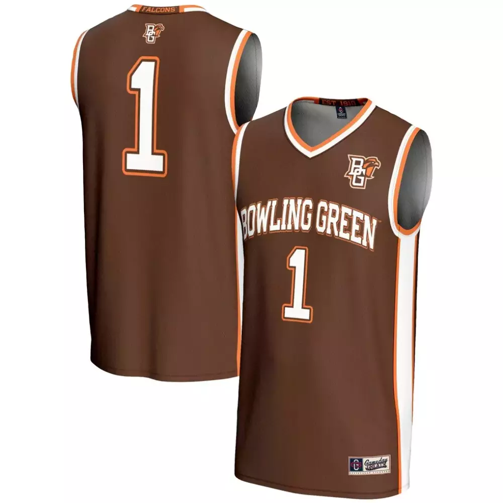 Bowling Green St Falcons Lightweight Basketball Jersey | Gameday Greats Brown Fanwear | For Men, Women & Youth