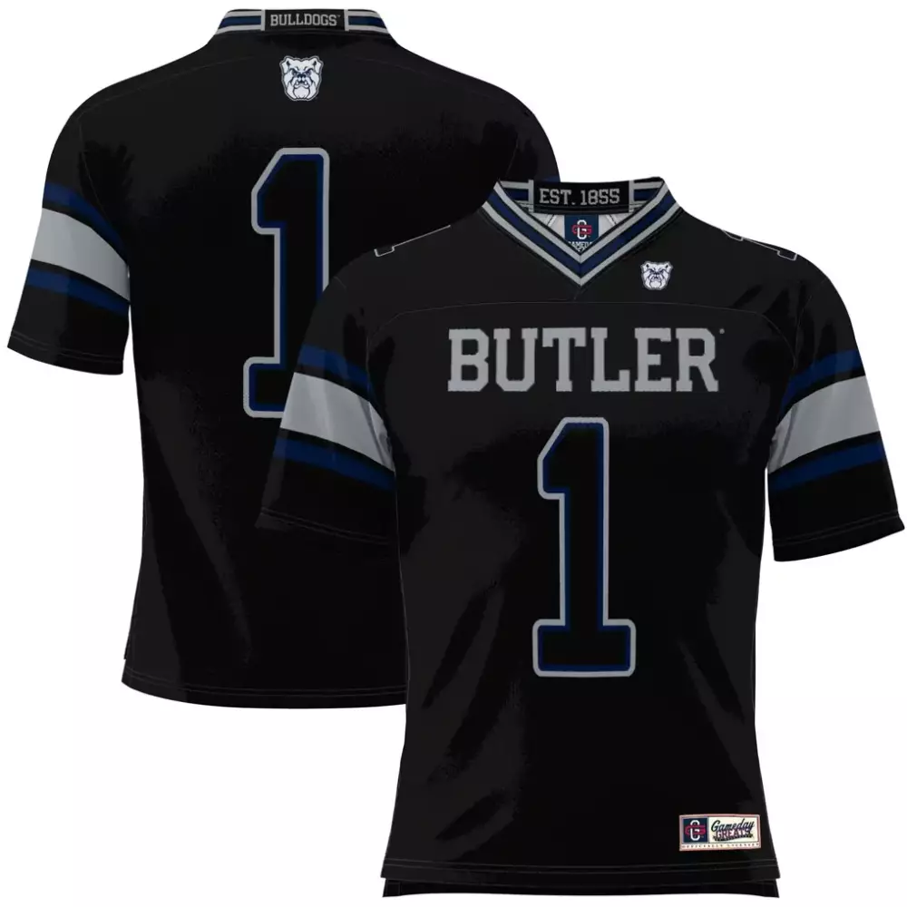 1 Butler Bulldogs Gameday Greats Football Jersey | Black Edition | Perfect Fan Gear for Men, Women & Youth