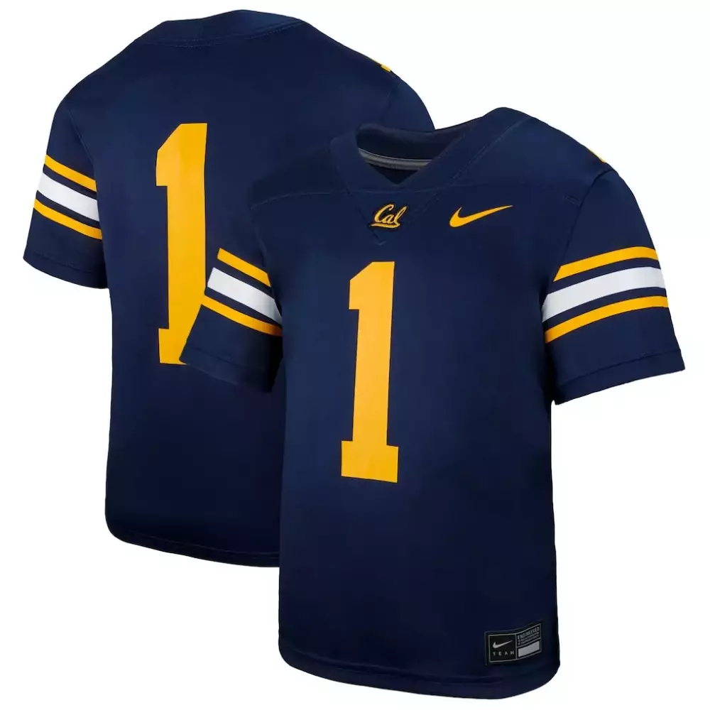 1 cal bears nike youth untouchable replica game jersey navy