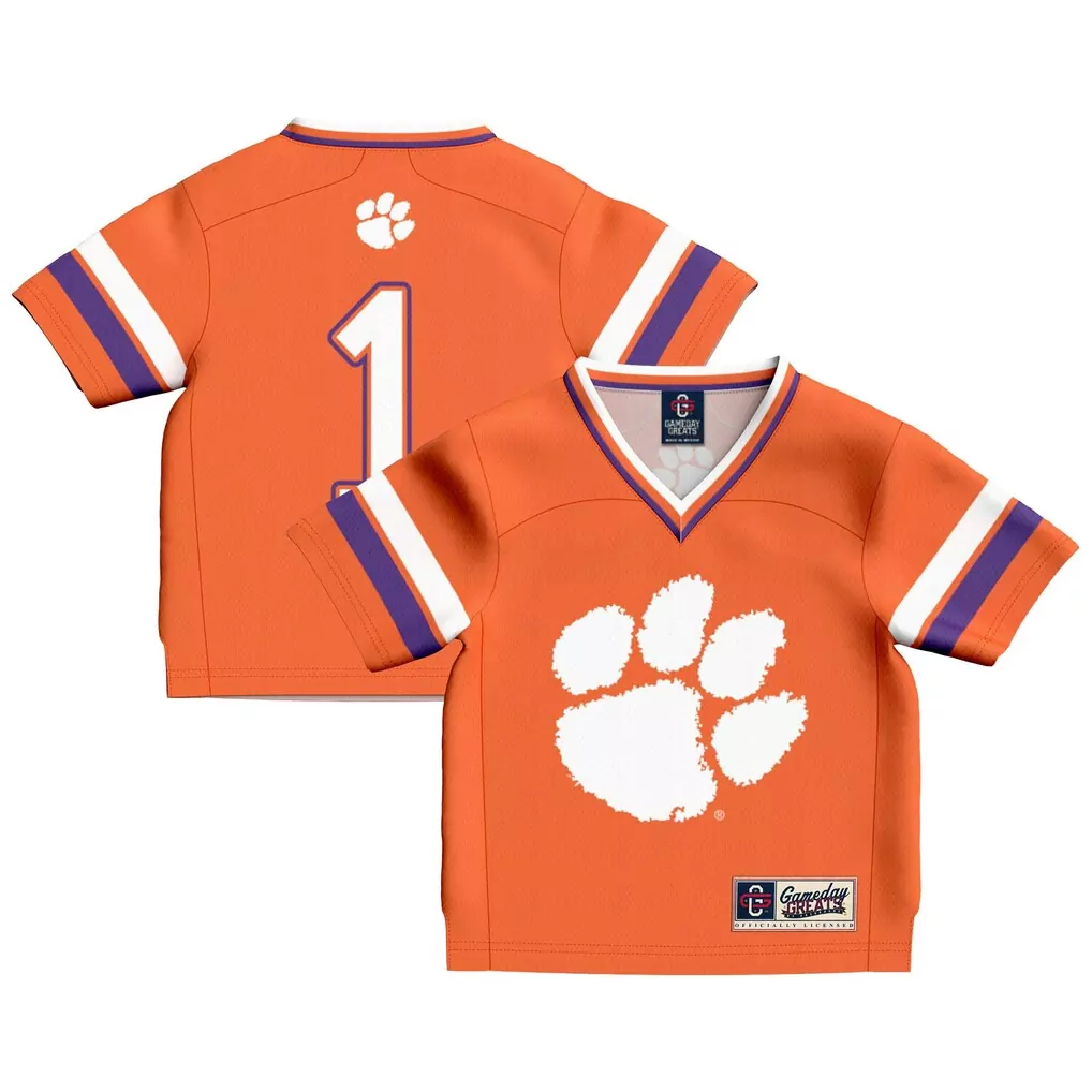1 clemson tigers gameday greats lightweight basketball jersey white