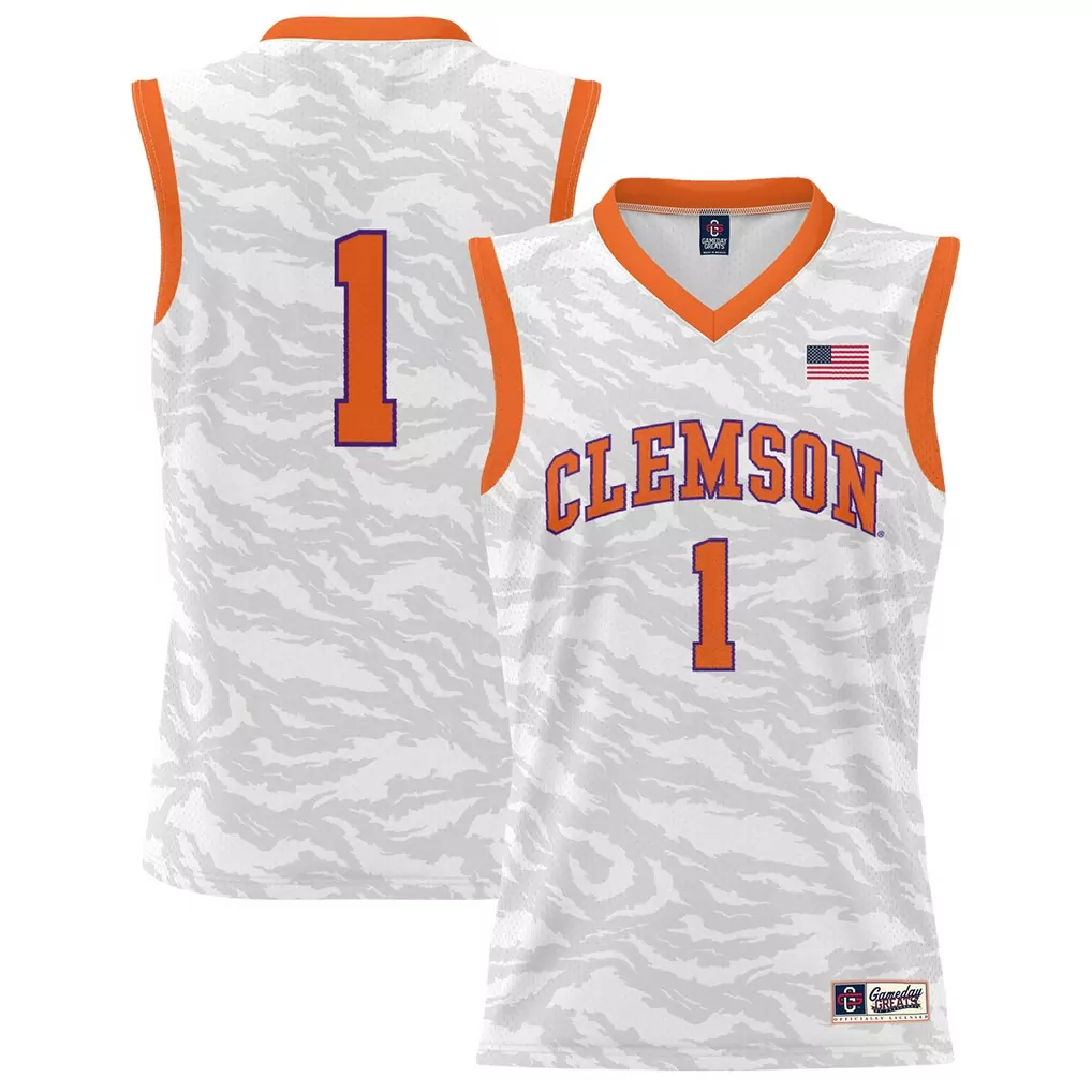 1 clemson tigers gameday greats unisex lightweight softball jersey white
