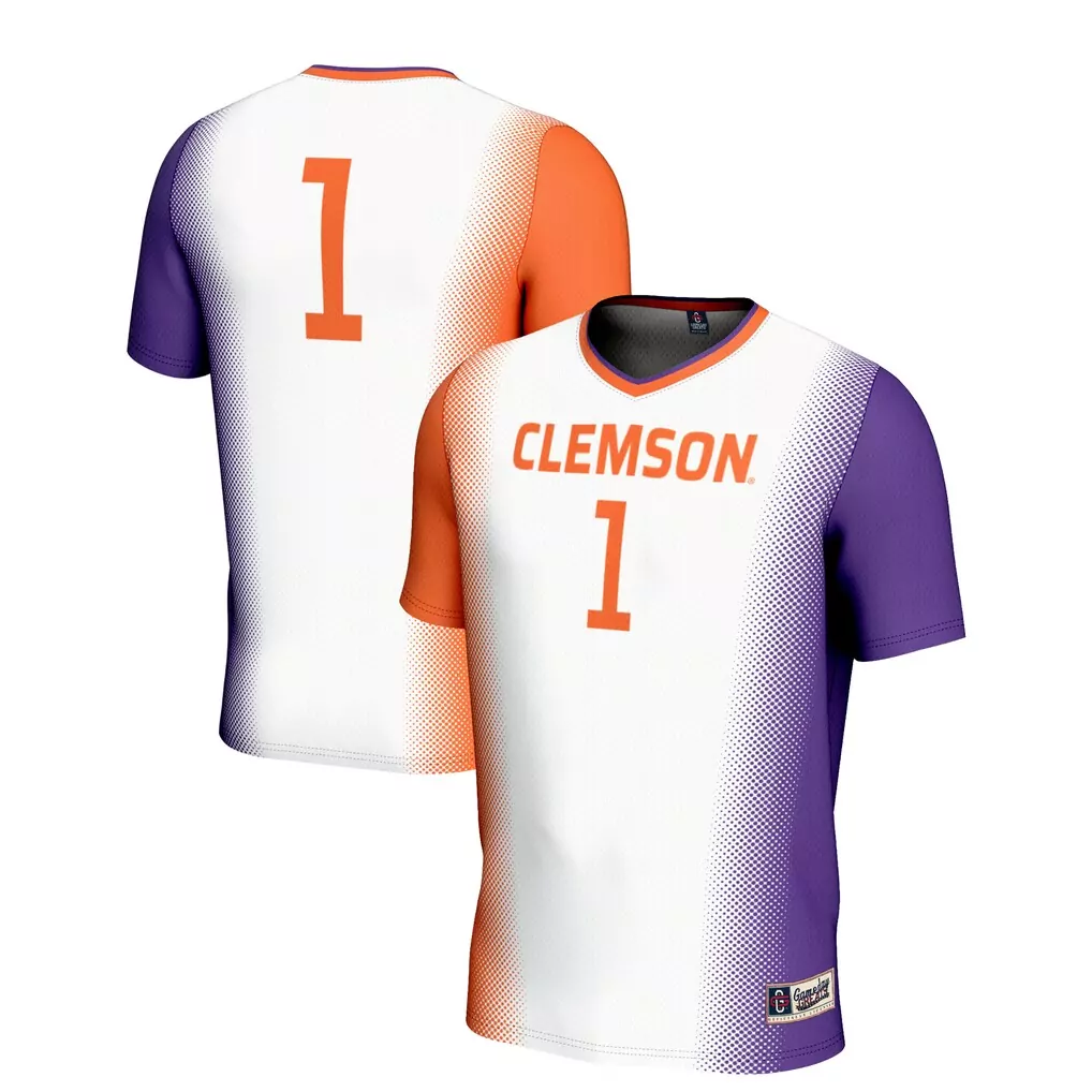 1 clemson tigers gameday greats unisex lightweight softball jersey white