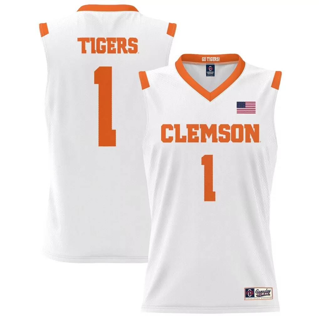 1 clemson tigers gameday greats youth lightweight basketball jersey orange 1