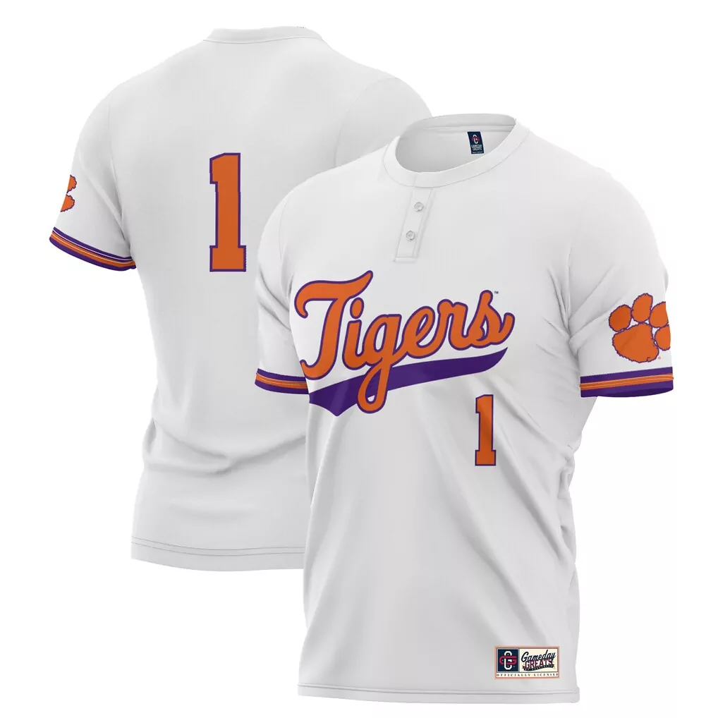 1 clemson tigers gameday greats youth lightweight soccer jersey orange