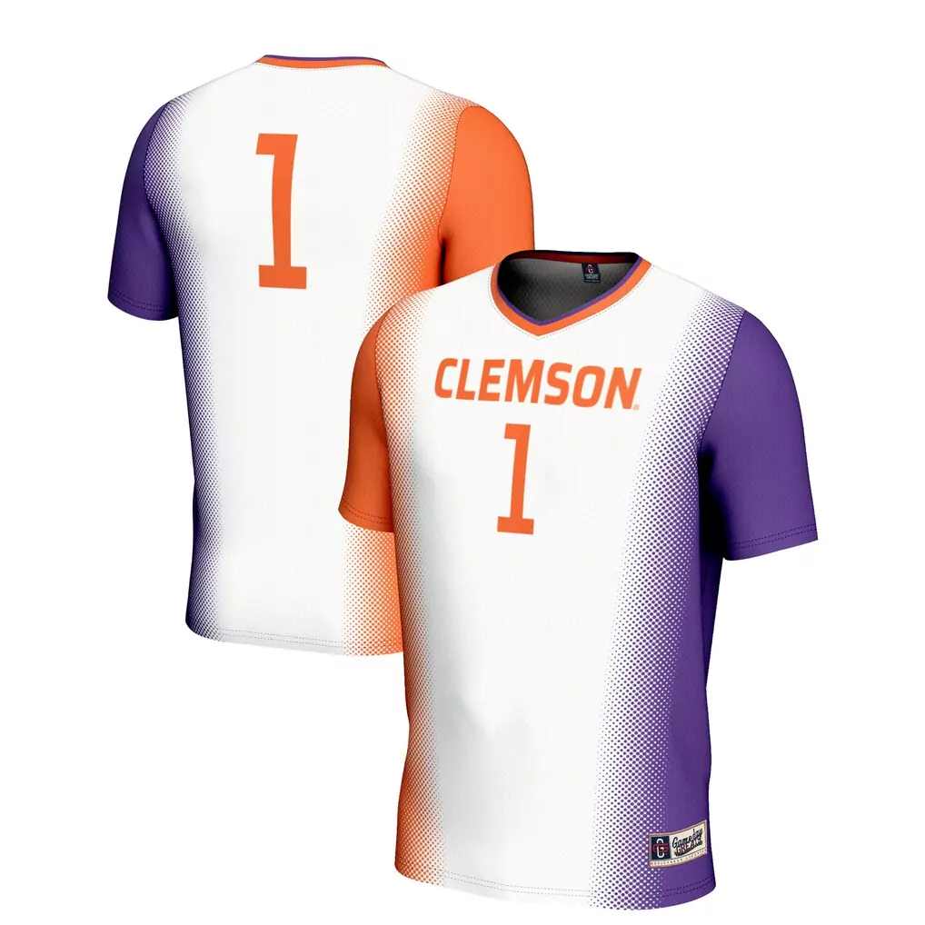 1 clemson tigers gameday greats youth lightweight soccer jersey orange