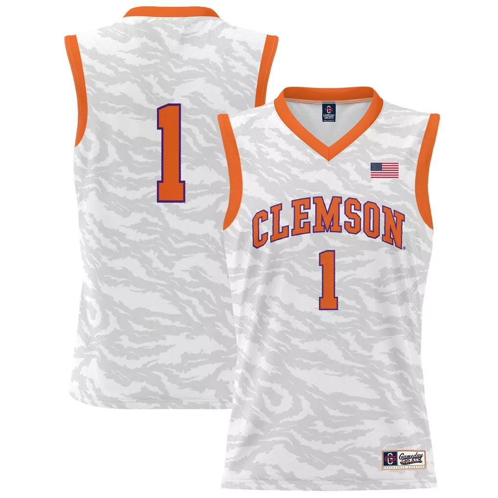 1 clemson tigers gameday greats youth lightweight women s volleyball jersey white