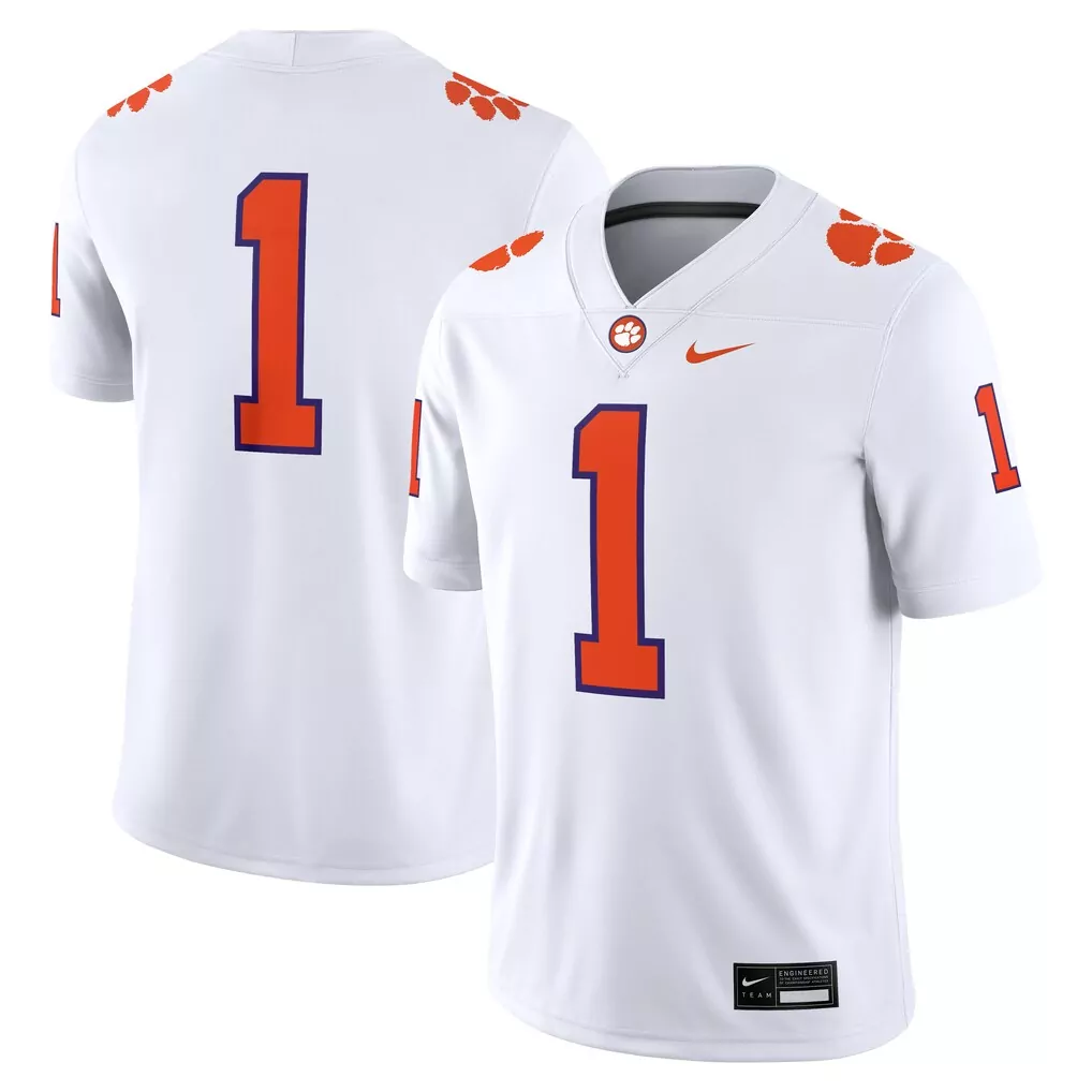 1 clemson tigers gameday greats youth lightweight women s volleyball jersey white