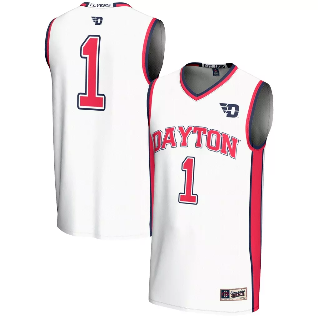 1 dayton flyers gameday greats youth lightweight basketball jersey black