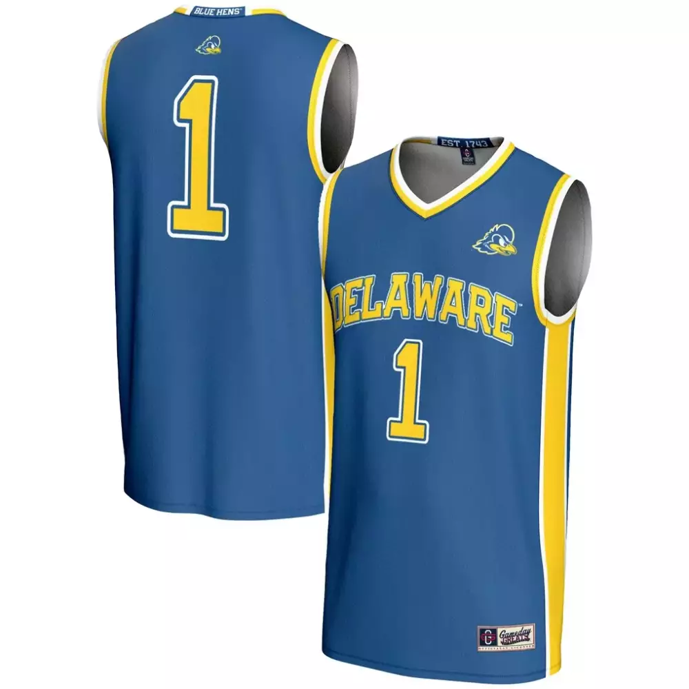 Delaware Fightin' Blue Hens Gameday Greats Unisex NIL Pick A Player Women's Lacrosse Jersey | Royal | Replica Fan Gear for Men, Women & Youth
