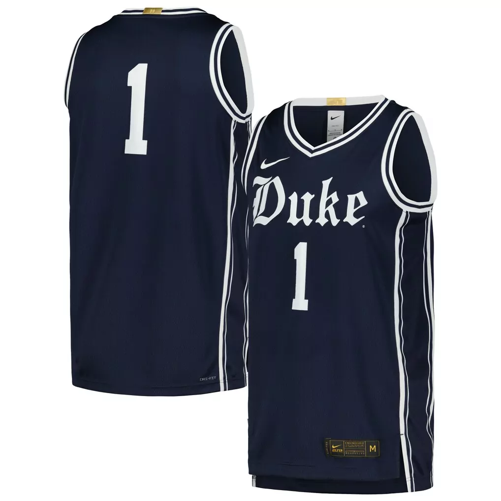 1 duke blue devils nike limited - jersey navy