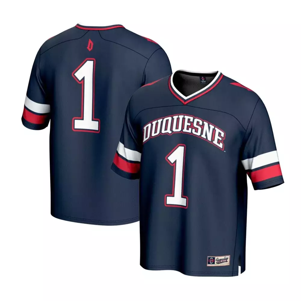 Duquesne Dukes Gameday Greats Youth Football Jersey Navy | Stylish Fan Gear for Kids | For Men, Women & Youth