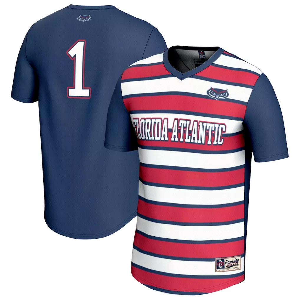 1 florida atlantic owls gameday greats youth lightweight basketball jersey navy