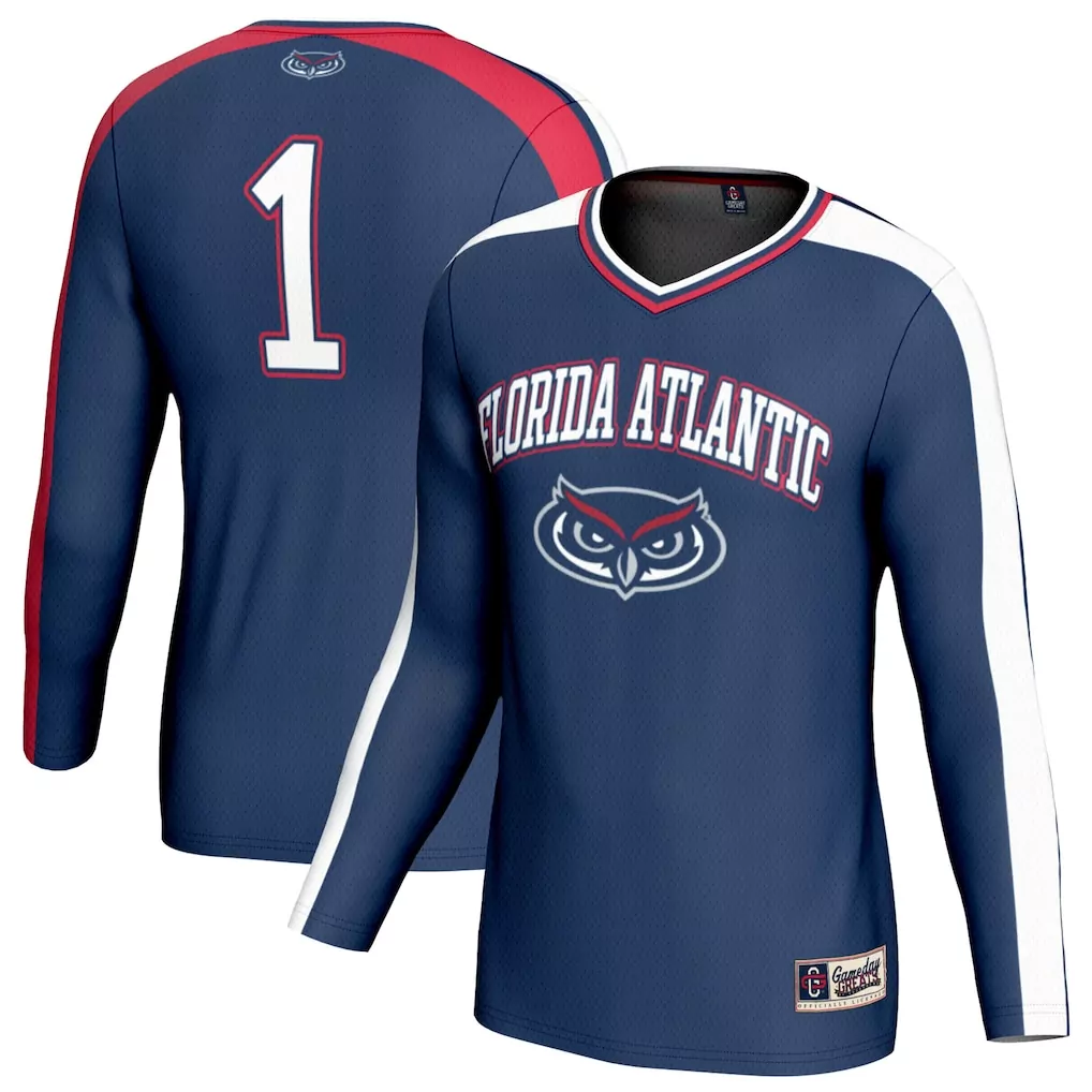 1 florida atlantic owls gameday greats youth lightweight basketball jersey navy