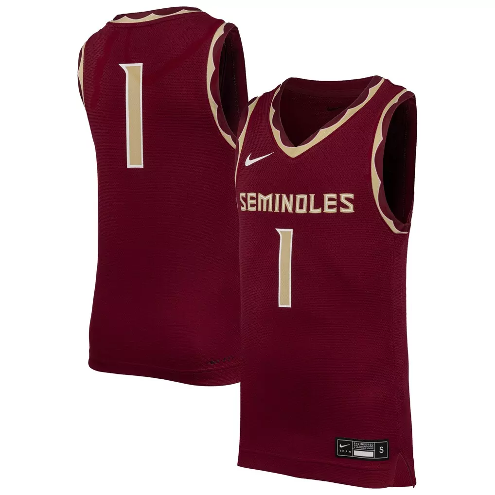 1 florida state seminoles nike women s game jersey garnet