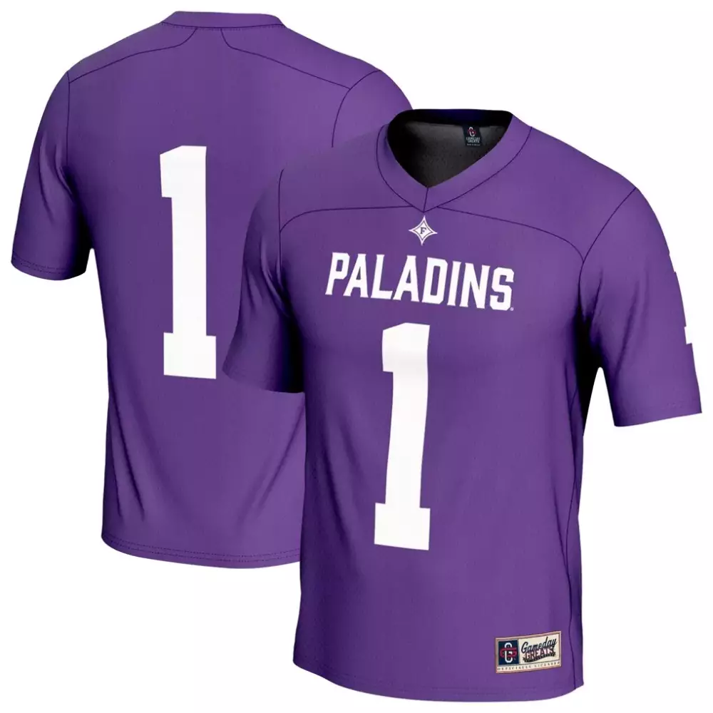Furman Paladins Gameday Greats Unisex Football Jersey | Lightweight Purple Fashion | For Men, Women & Youth
