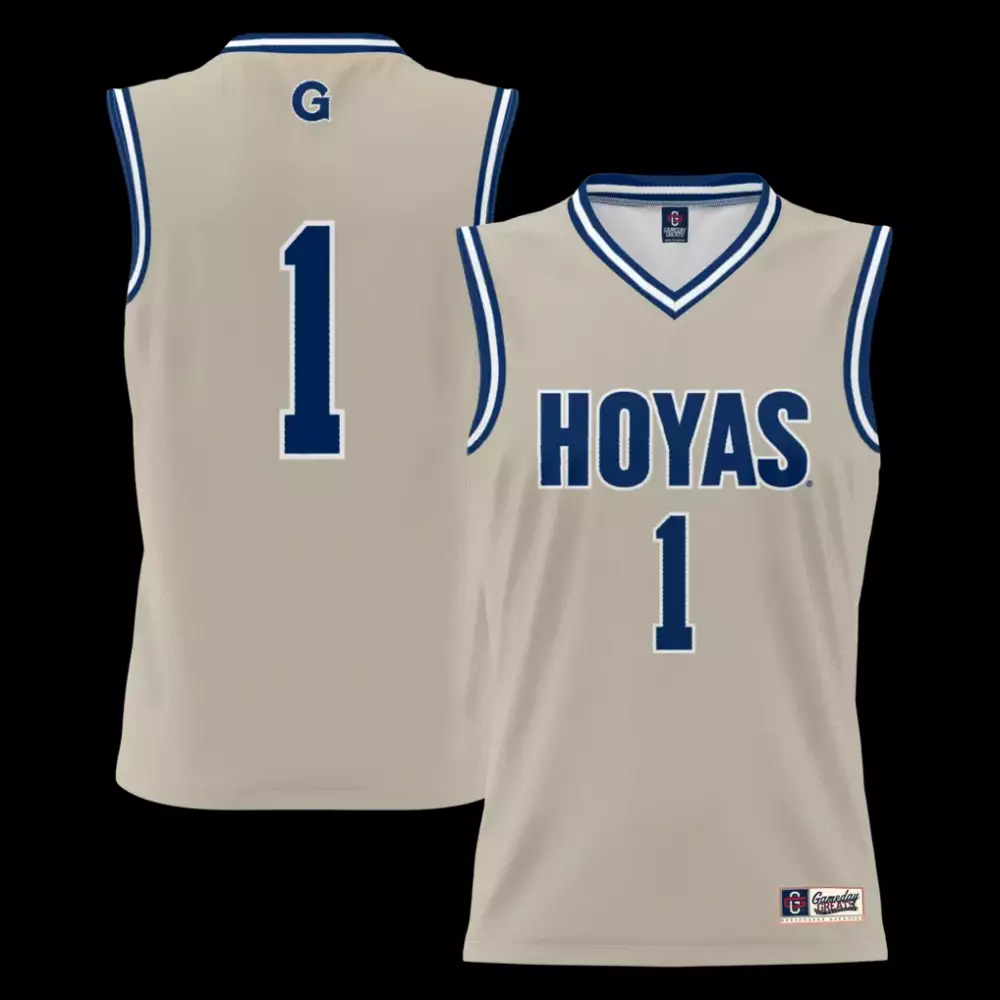 1 georgetown hoyas gameday greats youth lightweight basketball fashion jersey navy