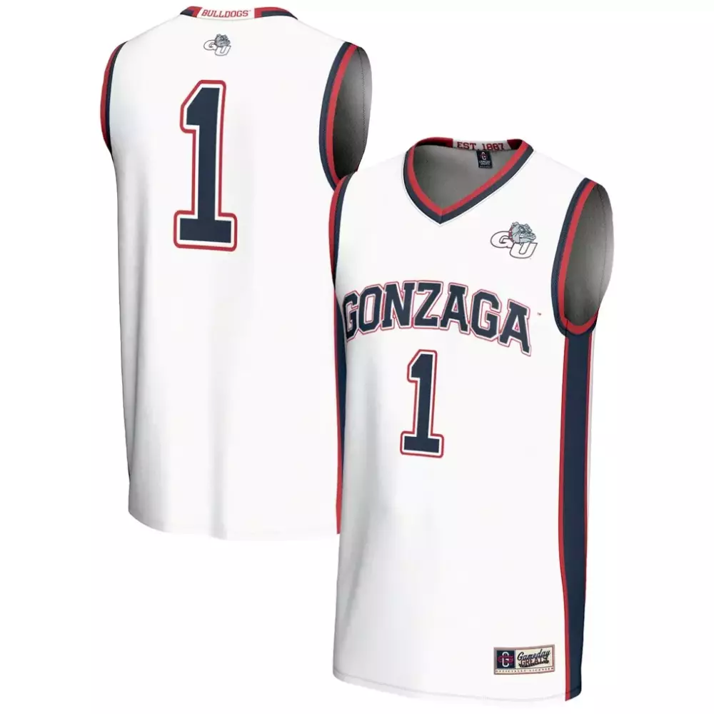 1 gonzaga bulldogs gameday greats lightweight baseball jersey navy