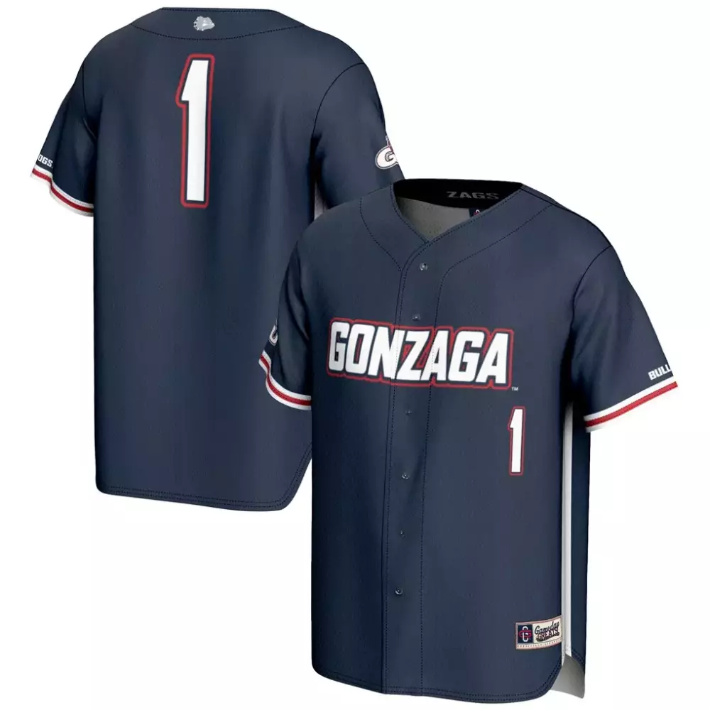 1 gonzaga bulldogs gameday greats unisex lightweight basketball fashion jersey navy