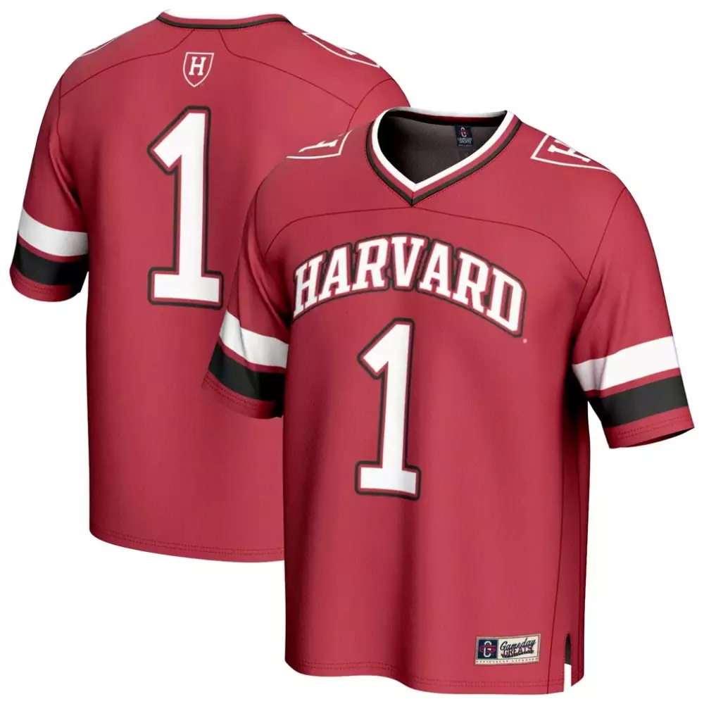 1 harvard crimson gameday greats lightweight collegiate football fashion jersey crimson