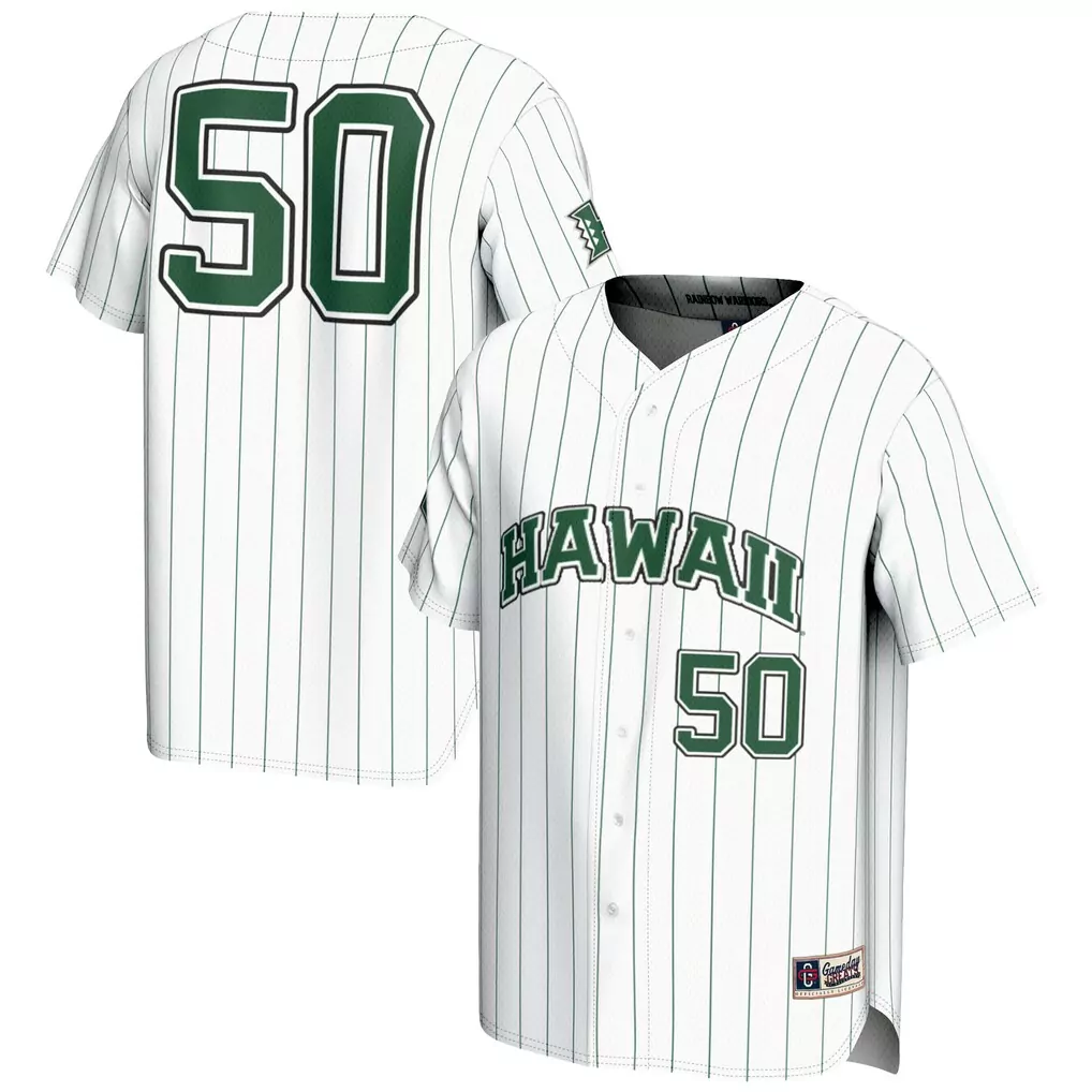 1 hawaii rainbow warriors gameday greats football jersey black