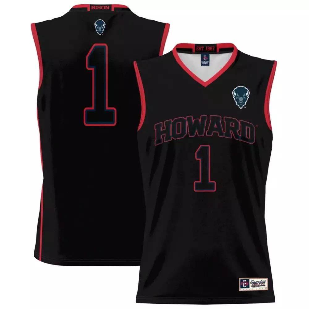 Howard Bison Gameday Greats Youth Lightweight Basketball Jersey | Black | Game Day Outfit for Men, Women & Youth