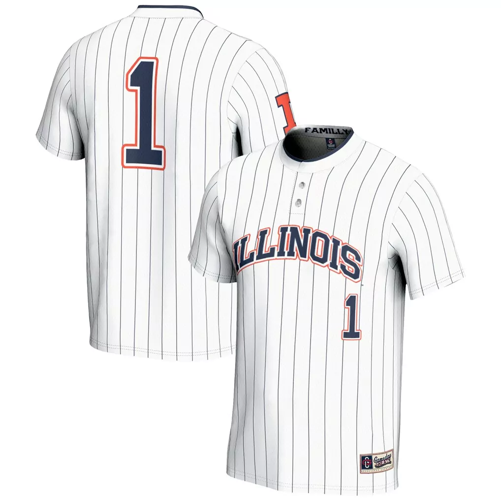 1 illinois fighting illini gameday greats youth lightweight softball jersey navy