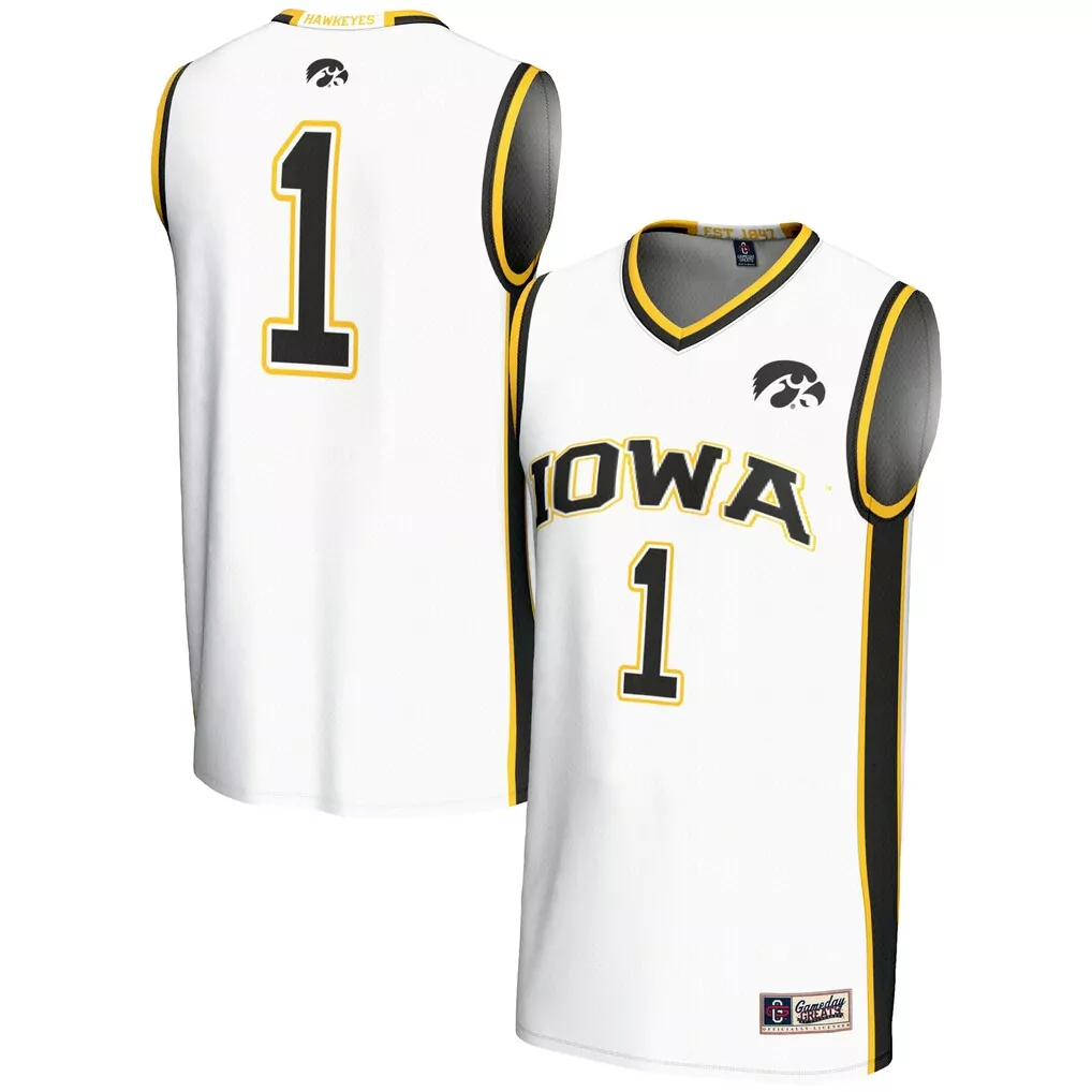 1 iowa hawkeyes gameday greats unisex lightweight basketball jersey pink