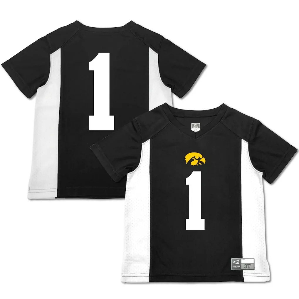 1 iowa hawkeyes gameday greats youth lightweight collegiate baseball fashion jersey black