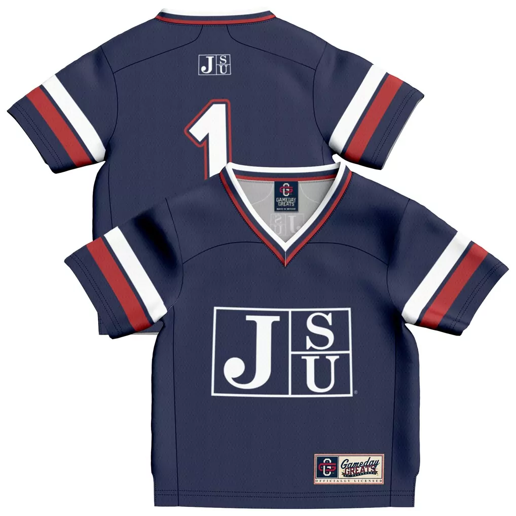 1 jackson state tigers gameday greats infant lightweight collegiate football fashion jersey royal