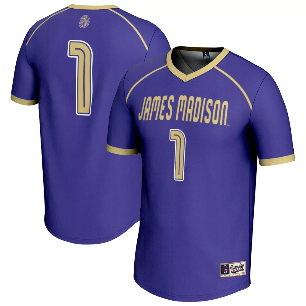 1 james madison dukes gameday greats unisex lightweight women s lacrosse fashion jersey purple