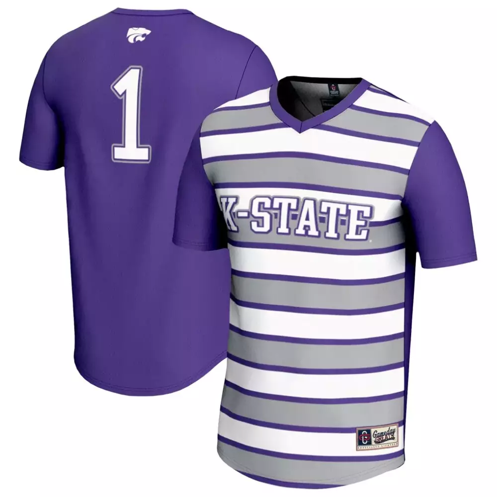 1 kansas state wildcats gameday greats unisex lightweight basketball jersey purple