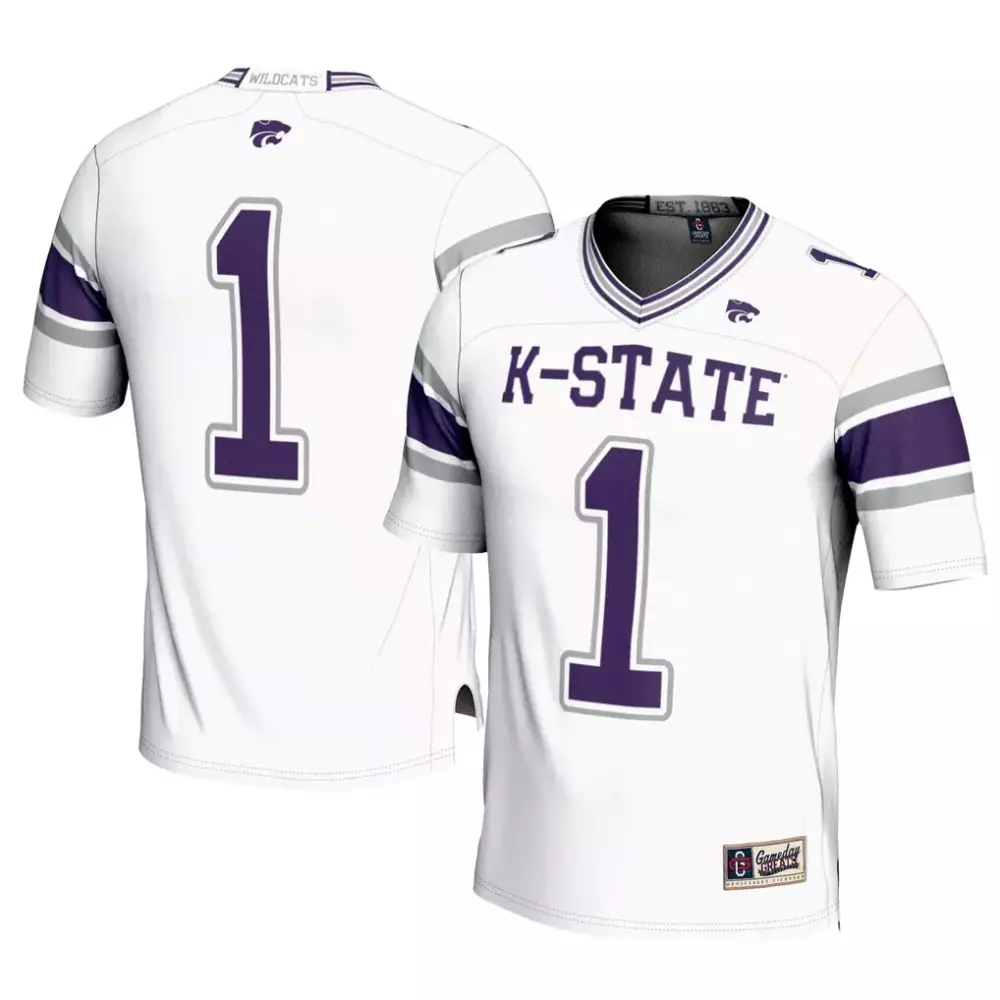 1 kansas state wildcats gameday greats youth endzone football jersey purple 1