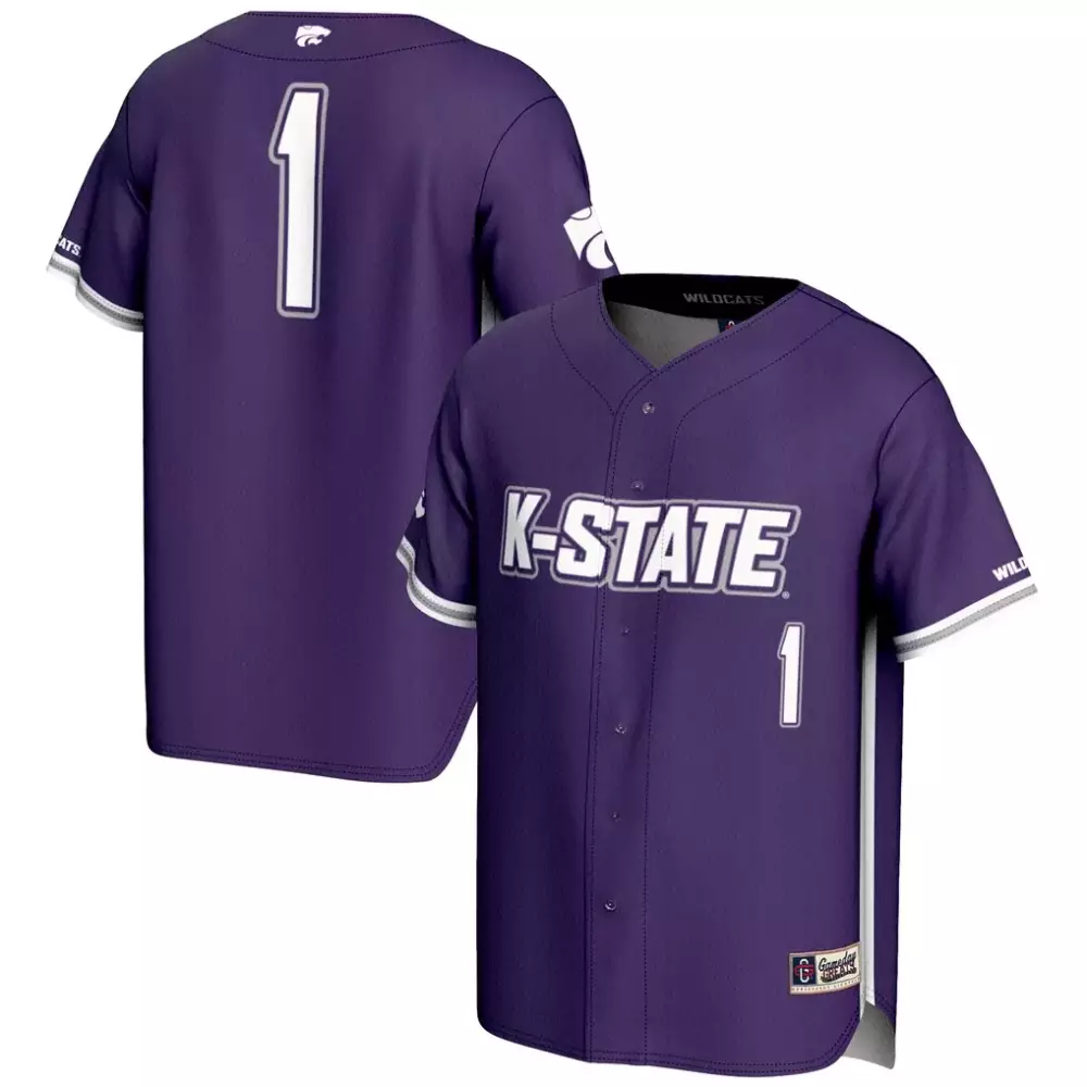 1 kansas state wildcats gameday greats youth endzone football jersey purple 1