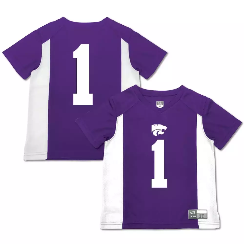 1 kansas state wildcats gameday greats youth lightweight soccer fashion jersey purple