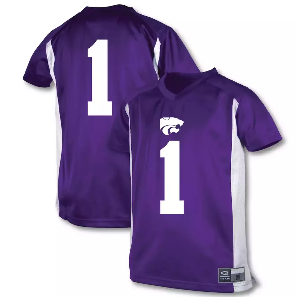1 kansas state wildcats gameday greats youth lightweight soccer fashion jersey purple