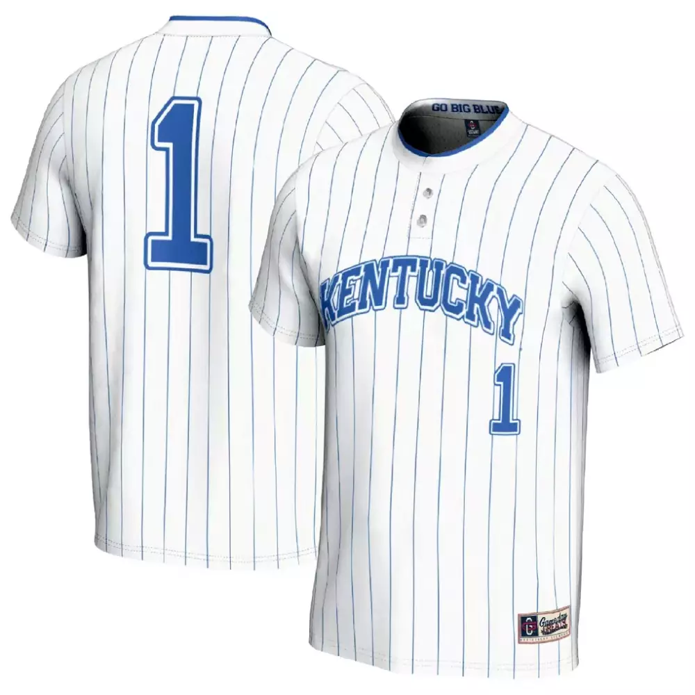 1 kentucky wildcats gameday greats unisex lightweight softball fashion jersey white