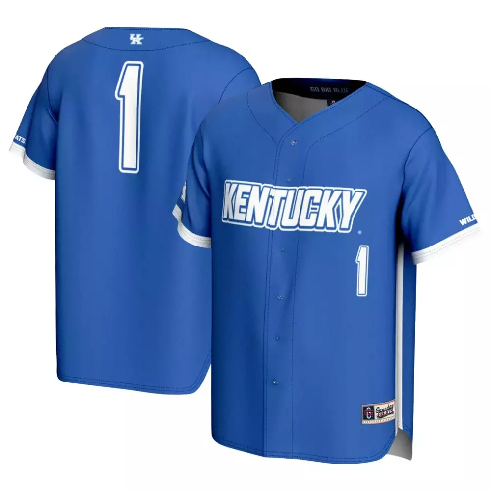 1 kentucky wildcats gameday greats unisex lightweight softball fashion jersey white
