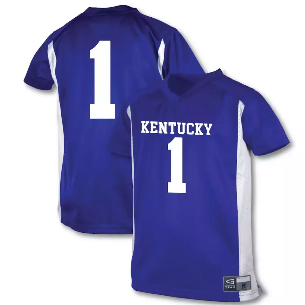 1 kentucky wildcats gameday greats youth women s soccer lightweight fashion jersey white